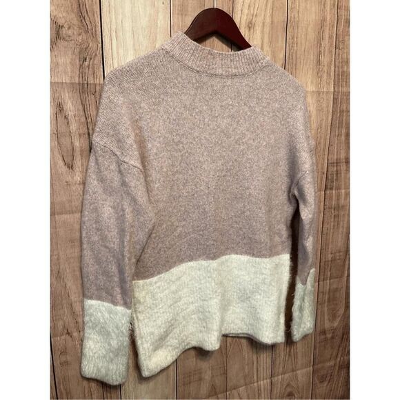 AD Adyson Parker Small sweater white pink 2% wool color block - Picture 3 of 7